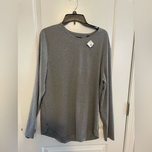 Cuts Long Sleeve Curve-Hem Tee